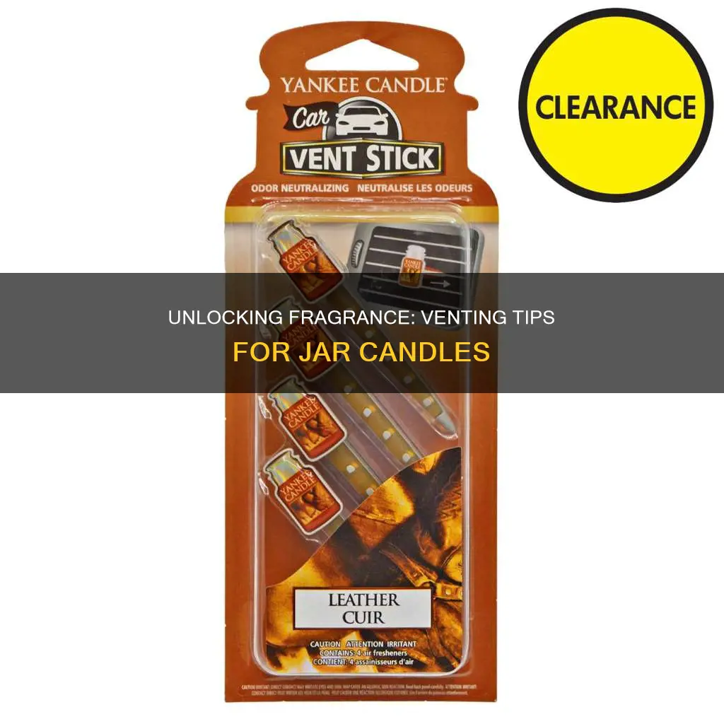 how to vent a closed jar candle