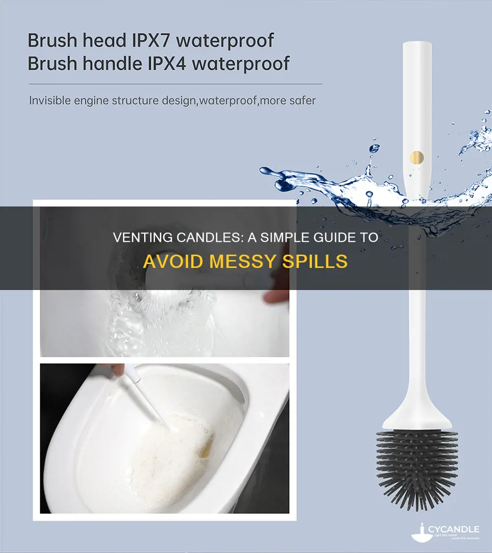 how to vent candles from underneath