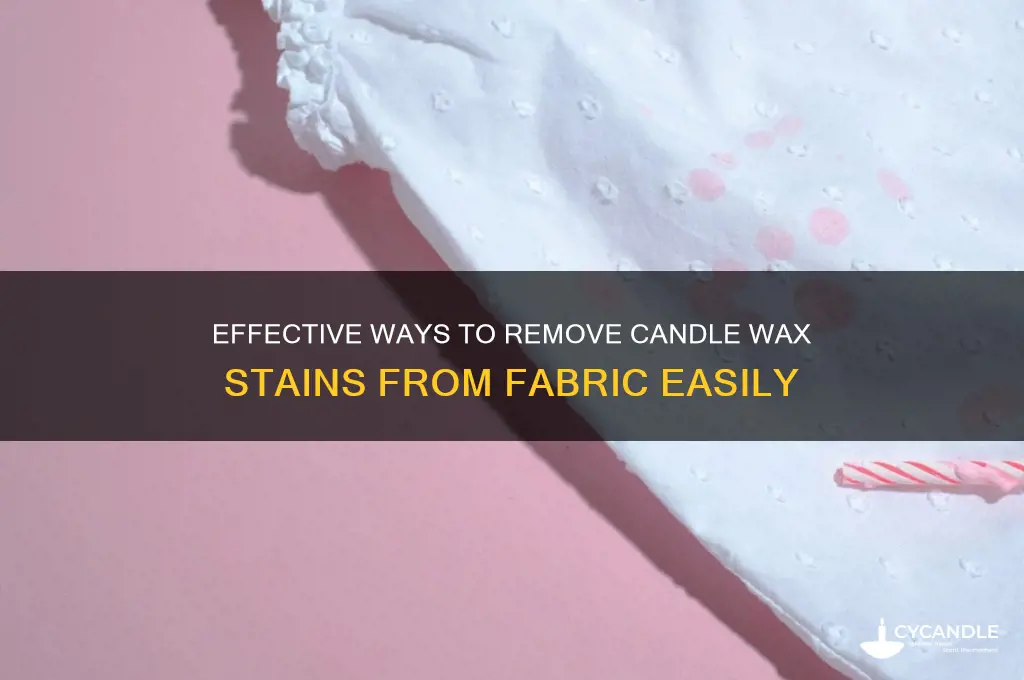how to vlean candle wax off cloth