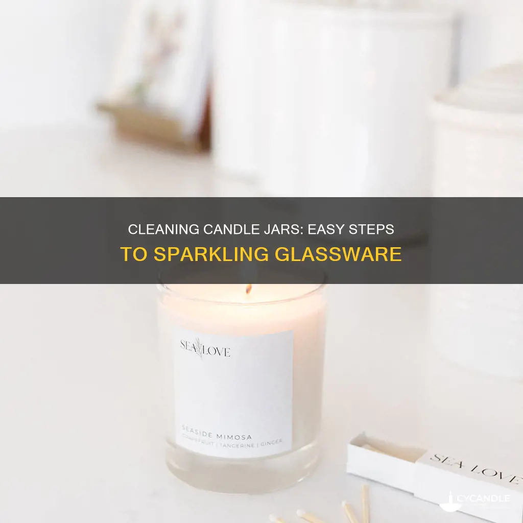 how to wash a candle jar