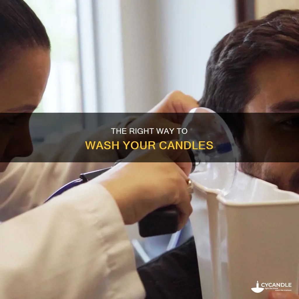 how to wash a candle