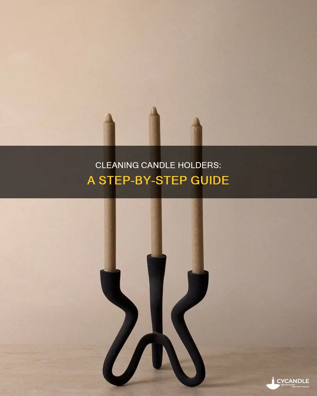 how to wash candle holders