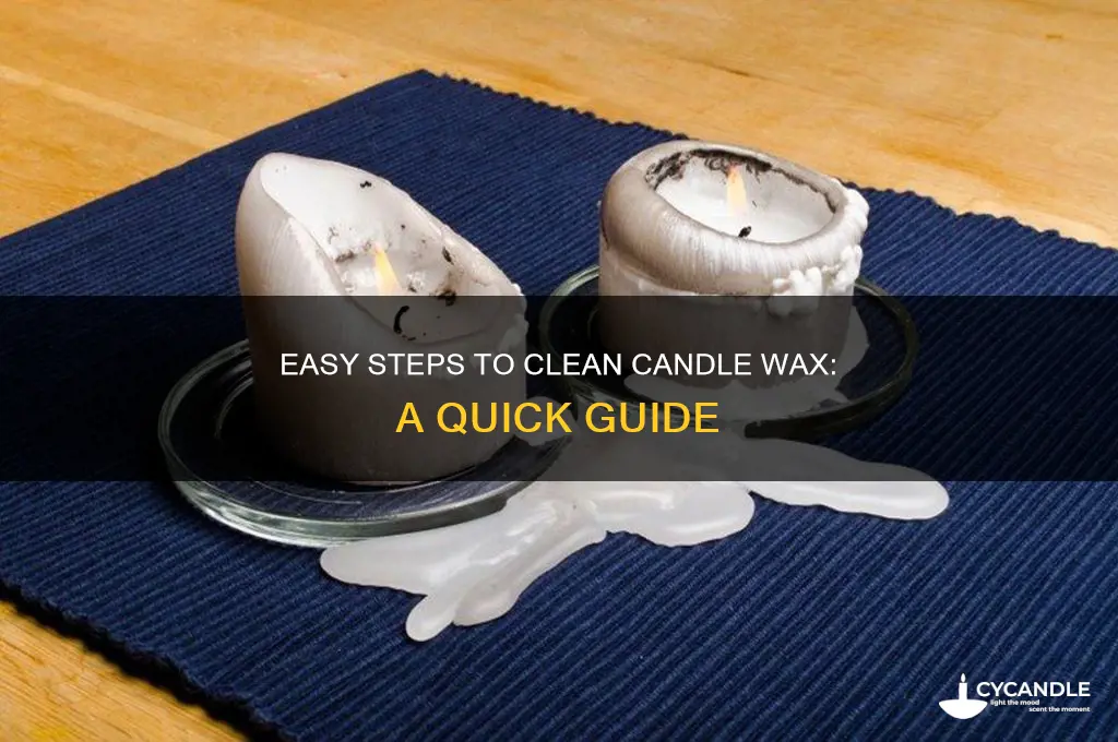 how to wash candle wax