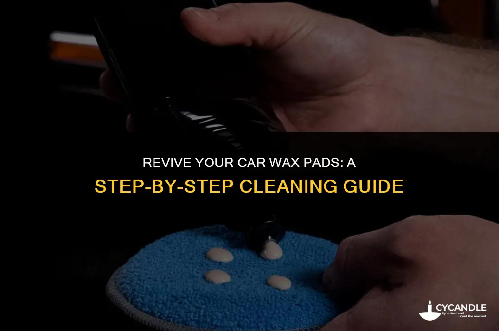 how to wash car wax pads