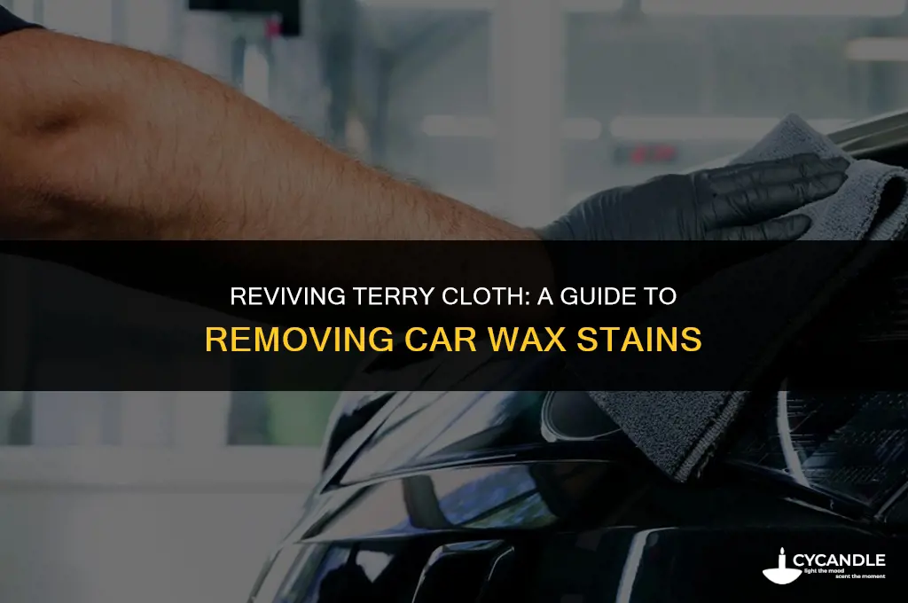 how to wash terry cloth covered in car wax