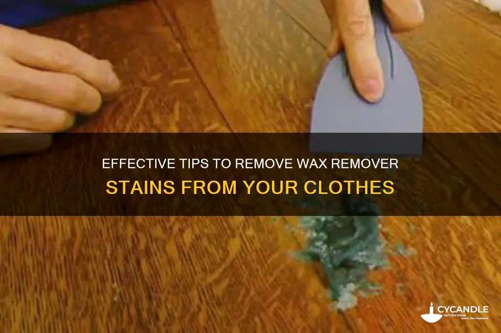 how to wash wax remover from clothes
