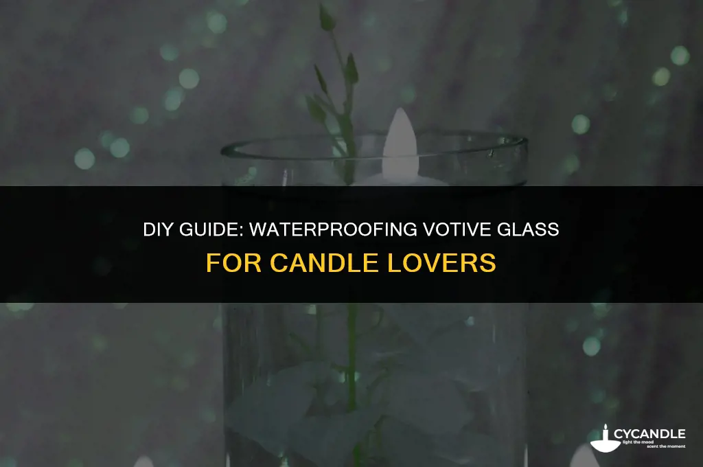 how to waterproof candle votive glass