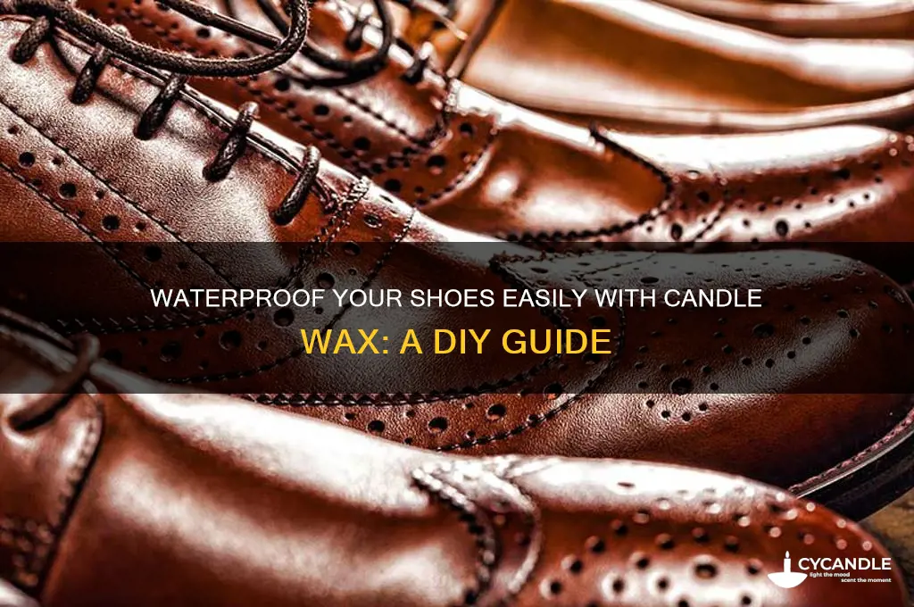how to waterproof shoes using candle