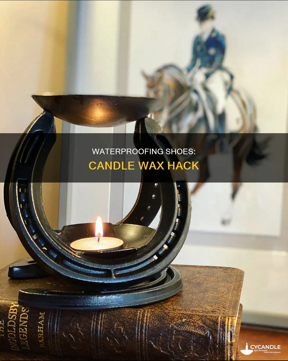 how to waterproof shoes with a candle