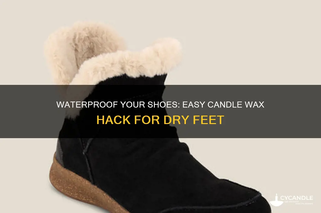 how to waterproof shoes with candle wax