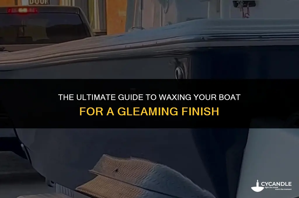 how to wax a boat