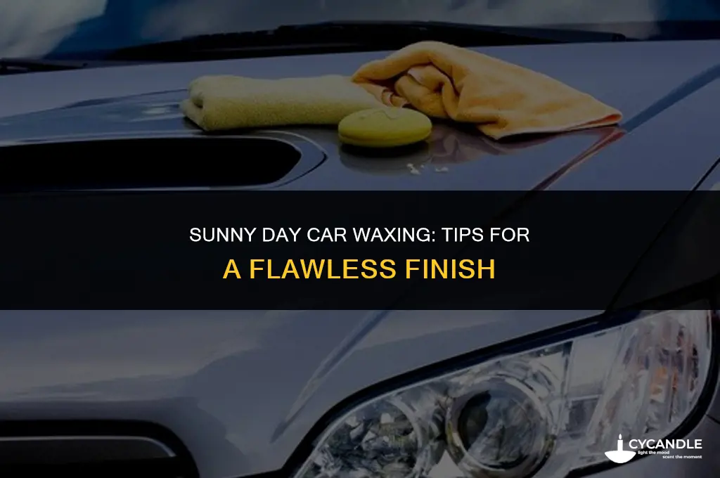how to wax a car in the sun