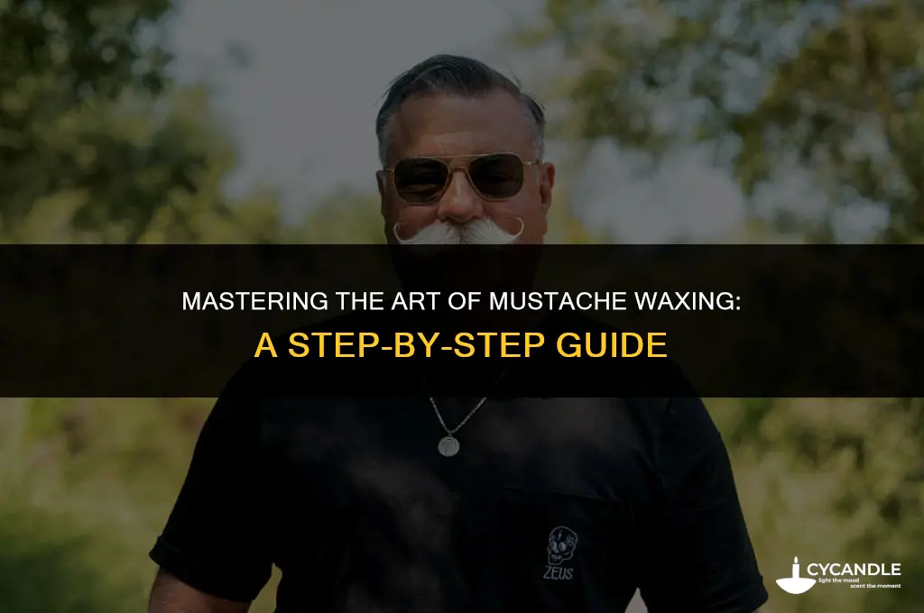 how to wax a mustache