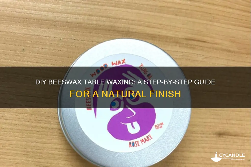 how to wax a table with beeswax