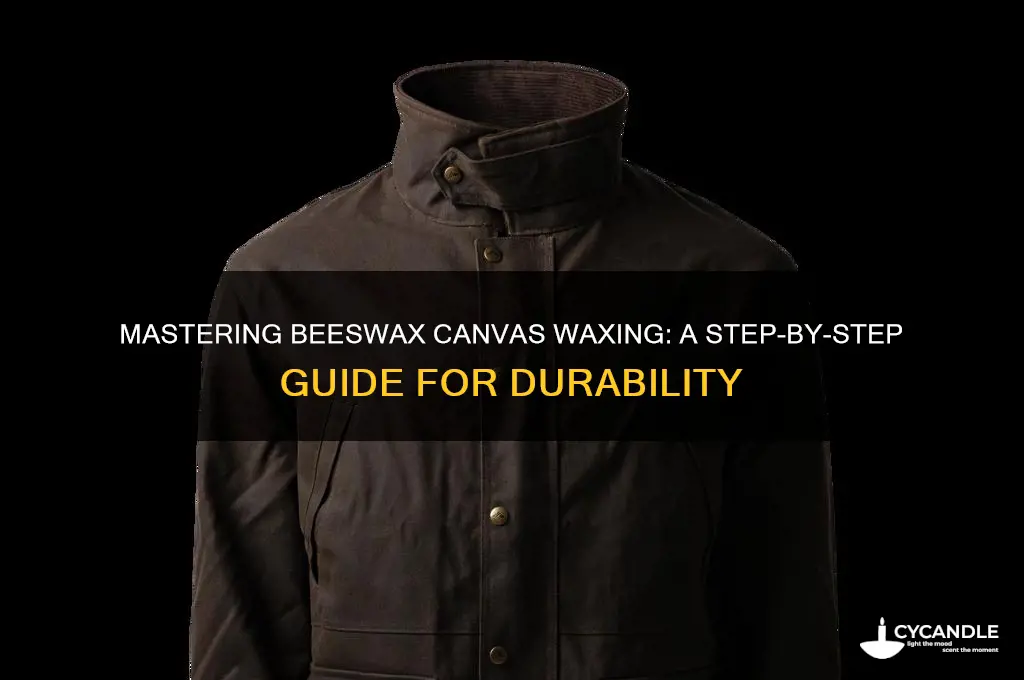 how to wax canvas with beeswax
