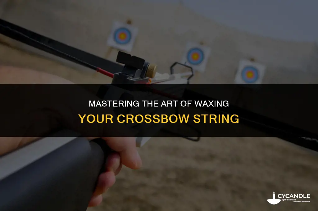 how to wax crossbow string