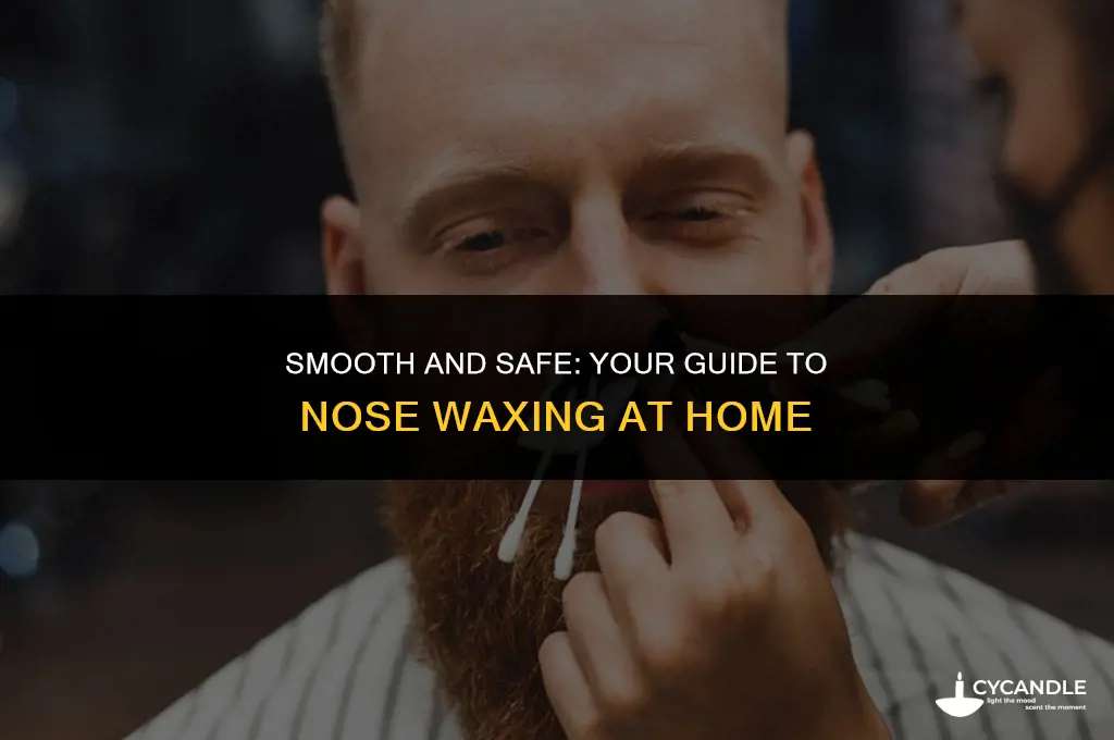 how to wax nose