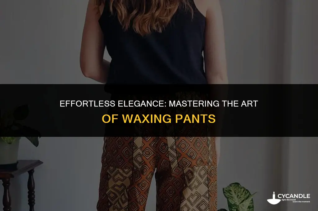 how to wax pants