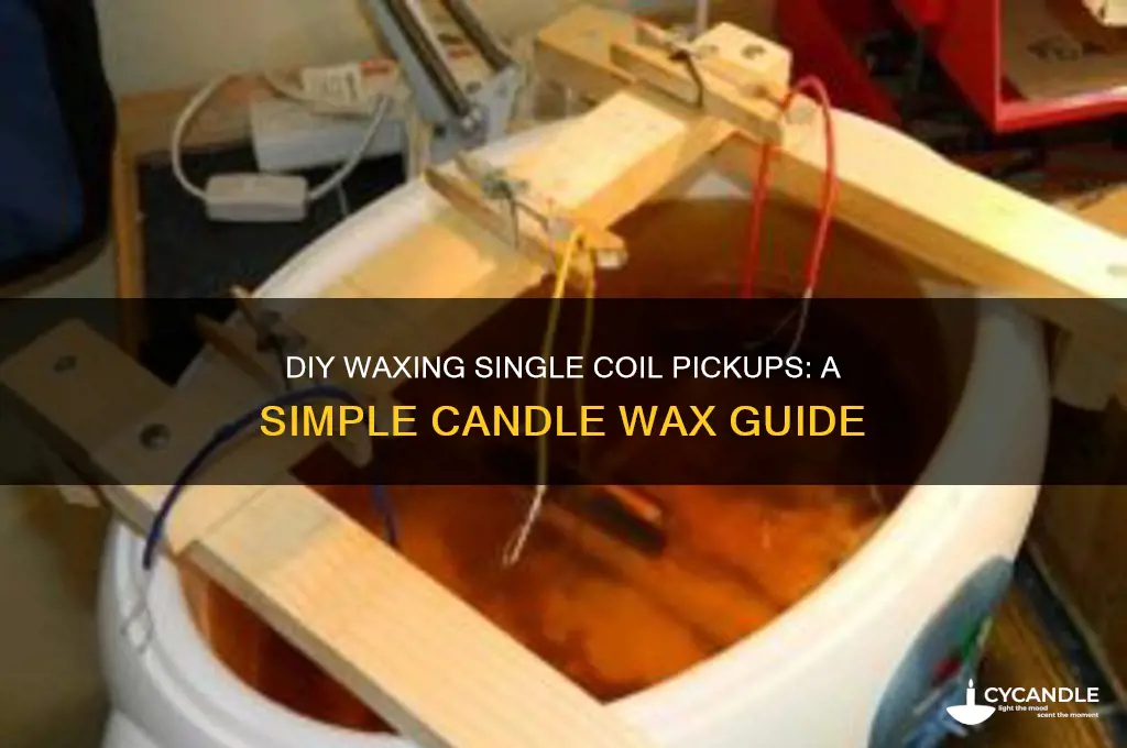 how to wax single coil pickups yourself using candle wax