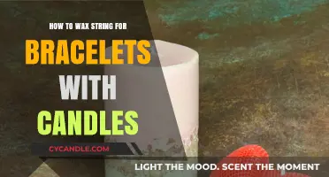 Candle Waxing Technique: Crafting Durable String Bracelets with Ease