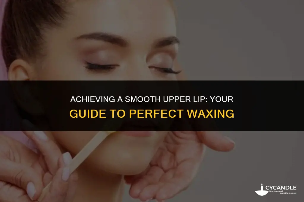 how to wax top lip