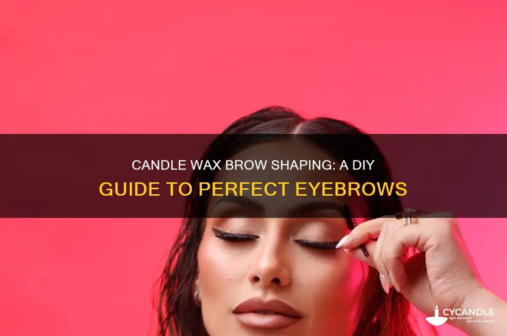 how to wax your eyebrows with candle wax