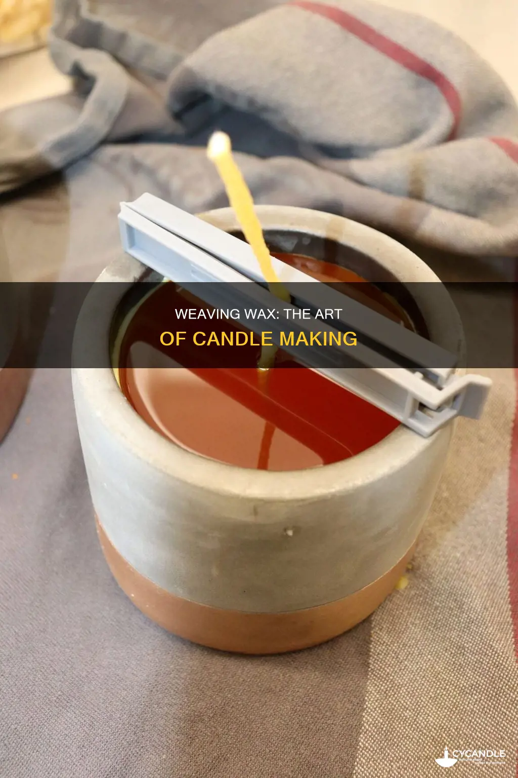 how to weap a candle