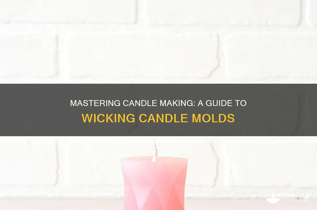 how to wick candle molds