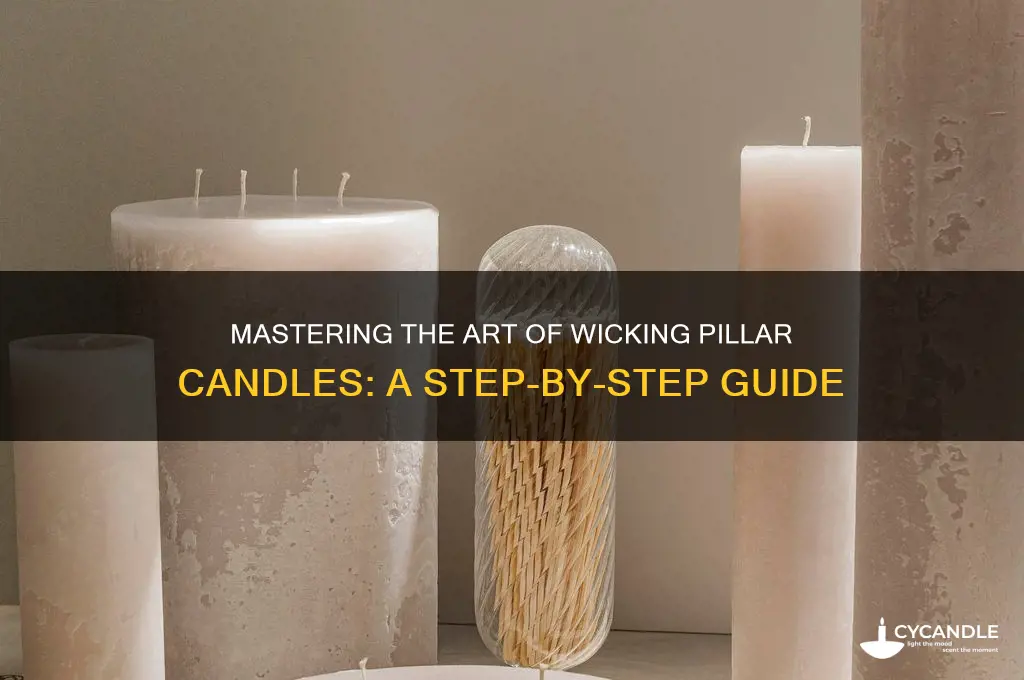 how to wick pillar candles