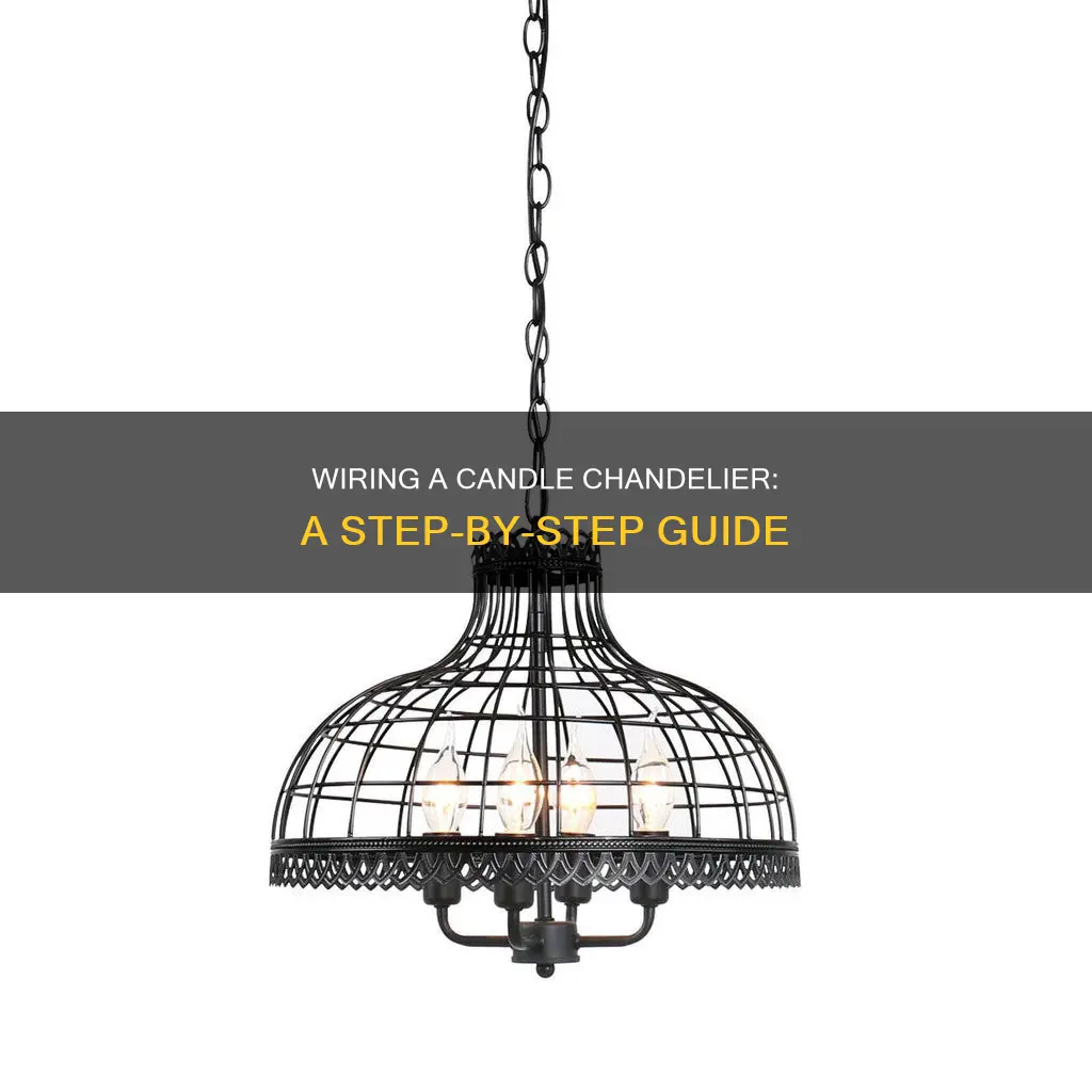how to wire a candle chandelier