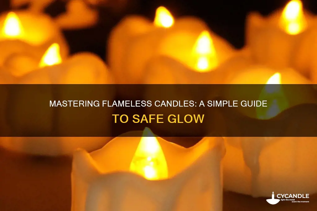 how to work a flameless candle