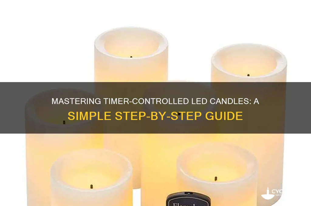 how to work led candles that are on a timer