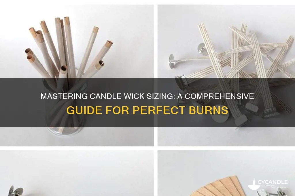 how to work out wick size for candles