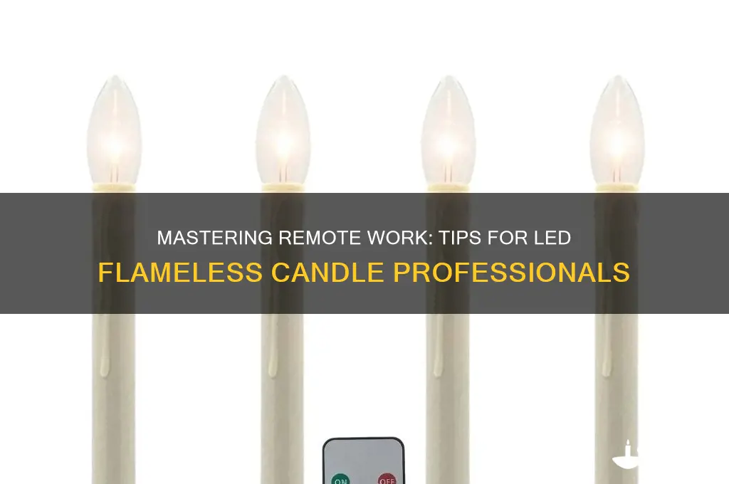 how to work remote for led flameless candles