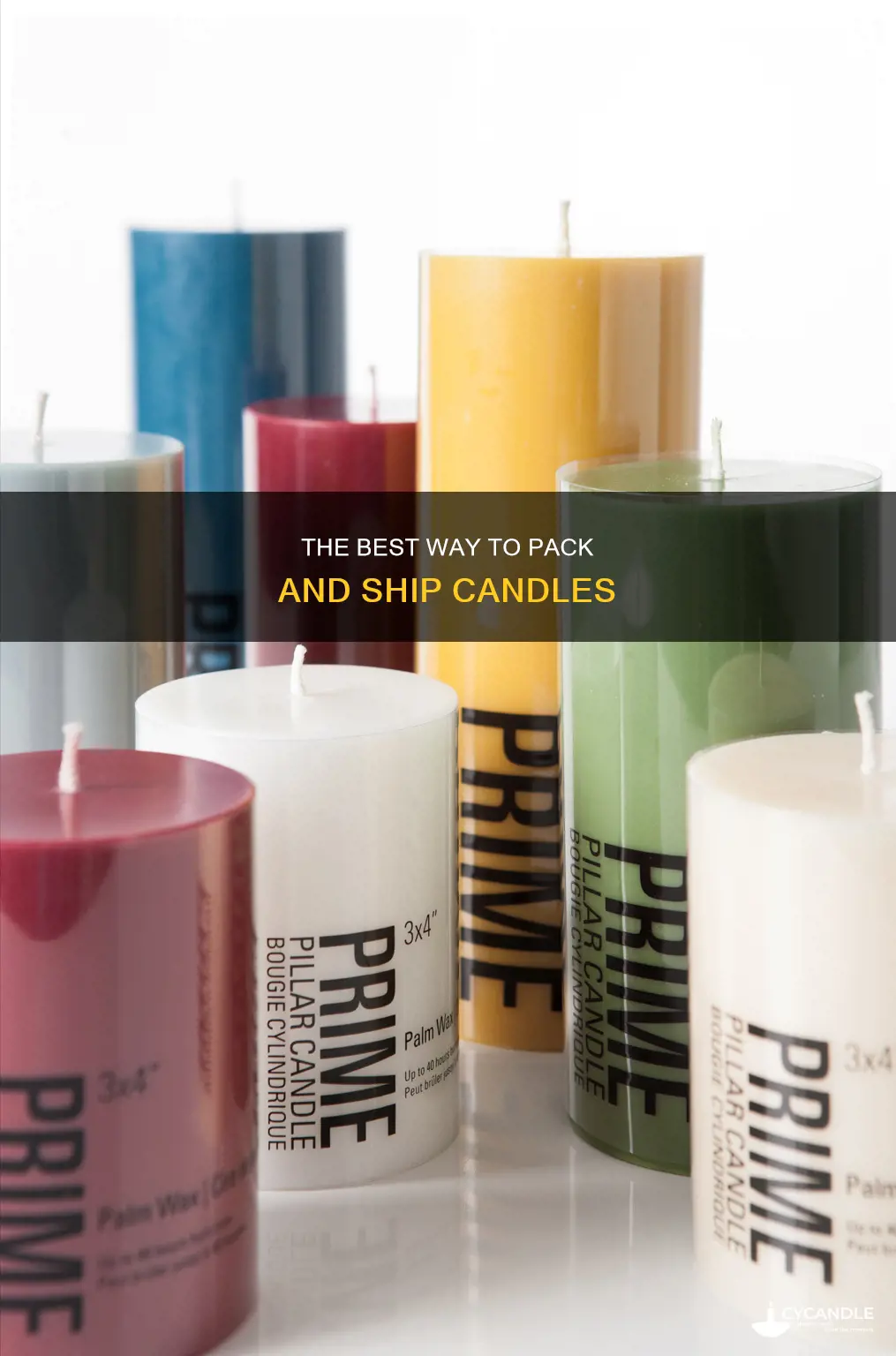 how to wrap a candle for shipping