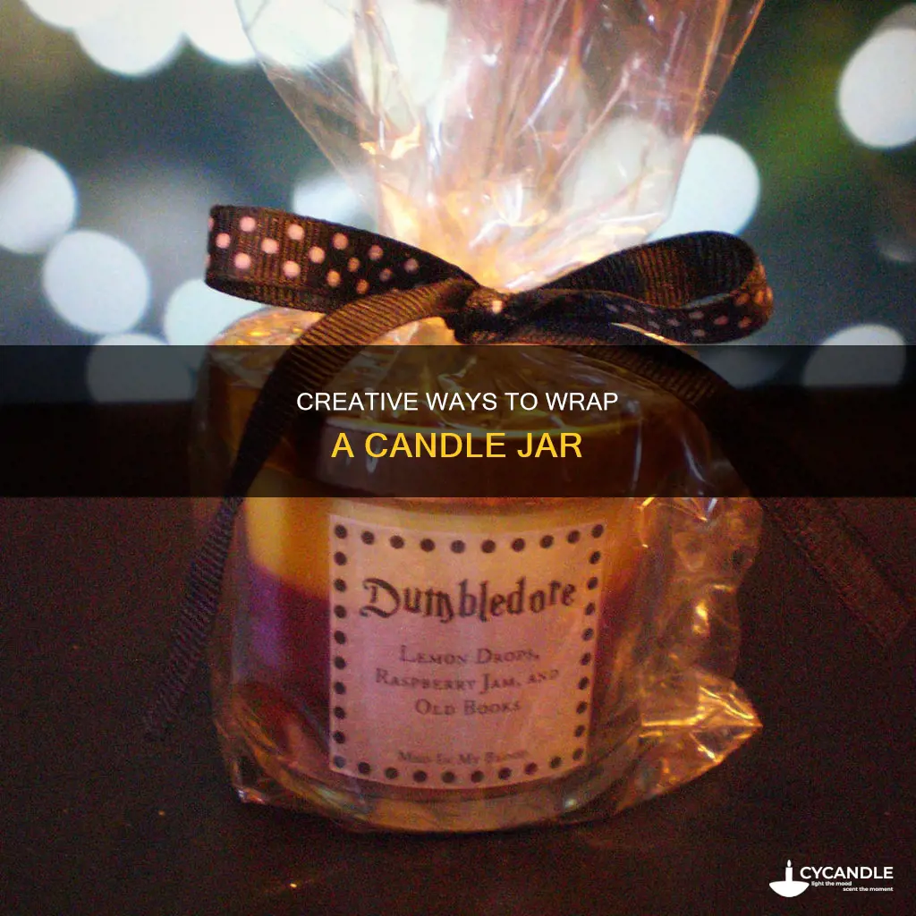 how to wrap a candle jar