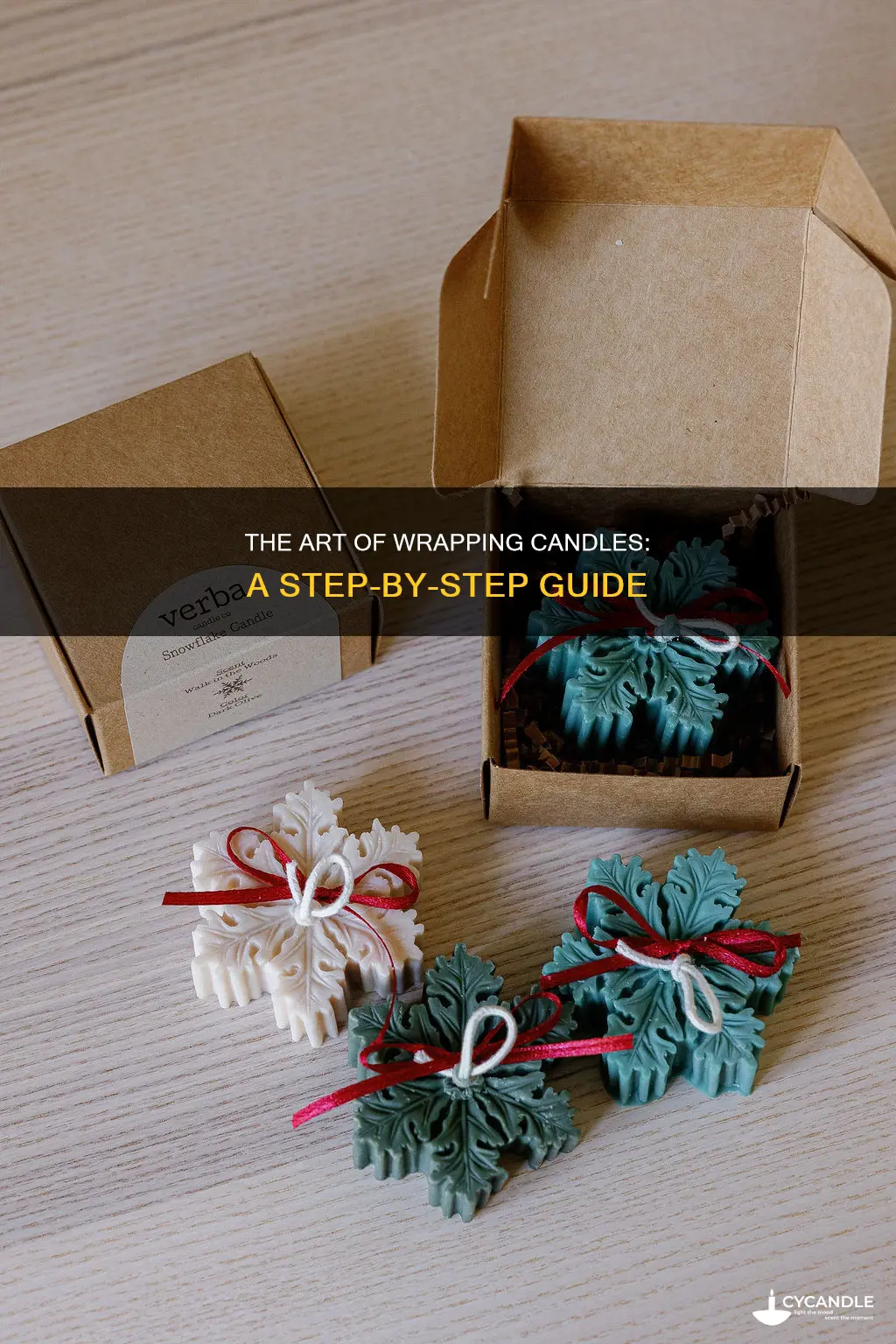 how to wrap a candle step by step