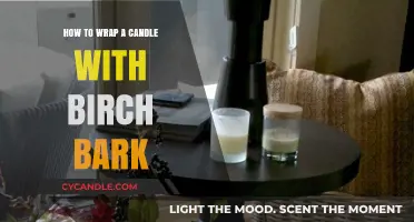 Birch Bark Candle Wrap: A Natural, Rustic Look