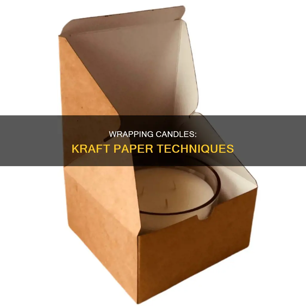 how to wrap a candle with kraft paper