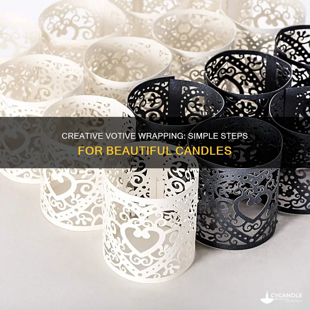how to wrap a votive candle holder