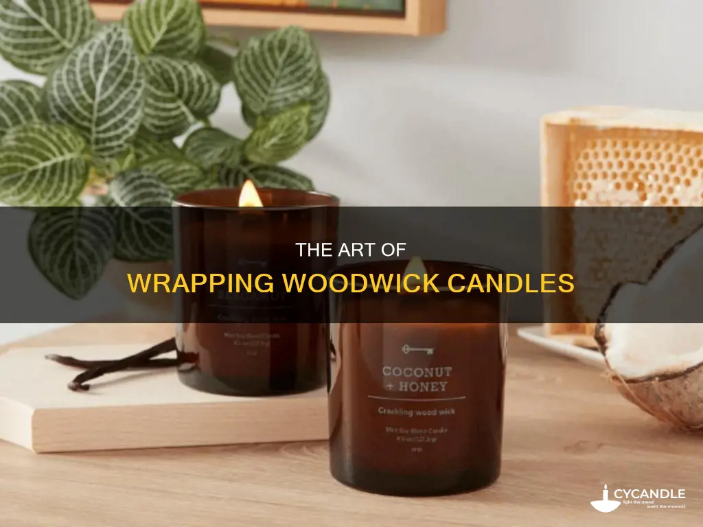 how to wrap a woodwick candle