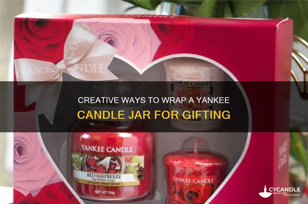 how to wrap a yankee candle jar
