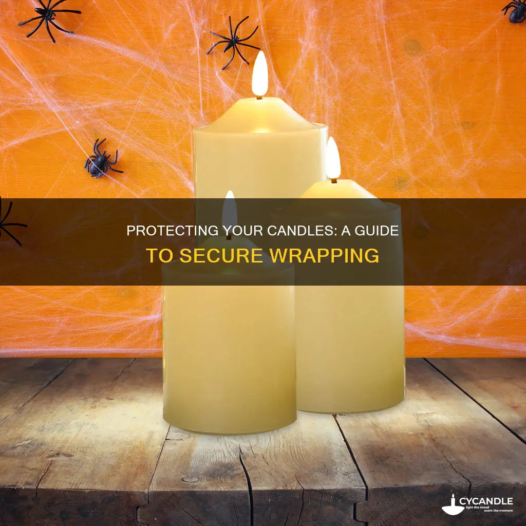 how to wrap candles for moving
