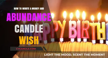 Manifesting Money: Candle Wish Writing