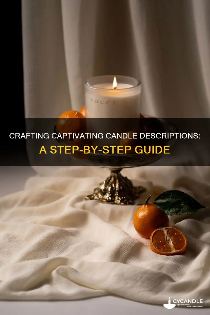 how to write a candle description