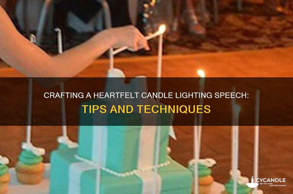 how to write a candle lighting speech