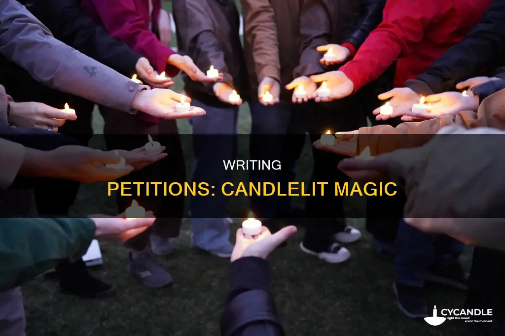 how to write a petition paper under candle