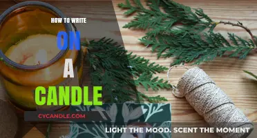 Creative Candle Art: Writing on Wax