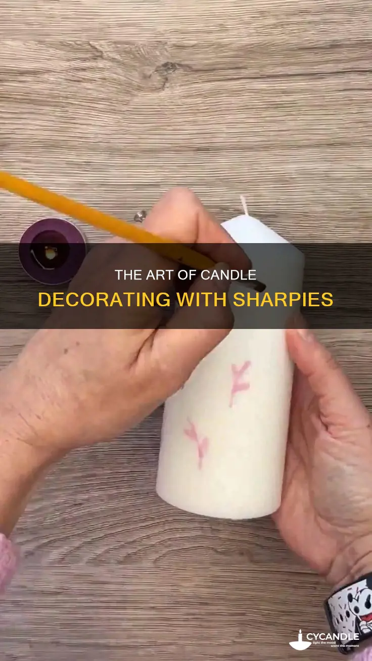 how to write on candles with sharpie