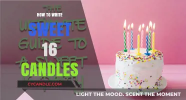 Writing Sweet 16 Candles: Tips and Tricks